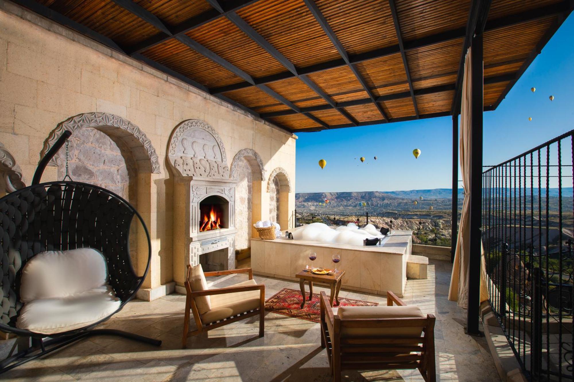 Simera In Cappadocia - Special Class - Best View Rooftop أُتْشيسار المظهر الخارجي الصورة