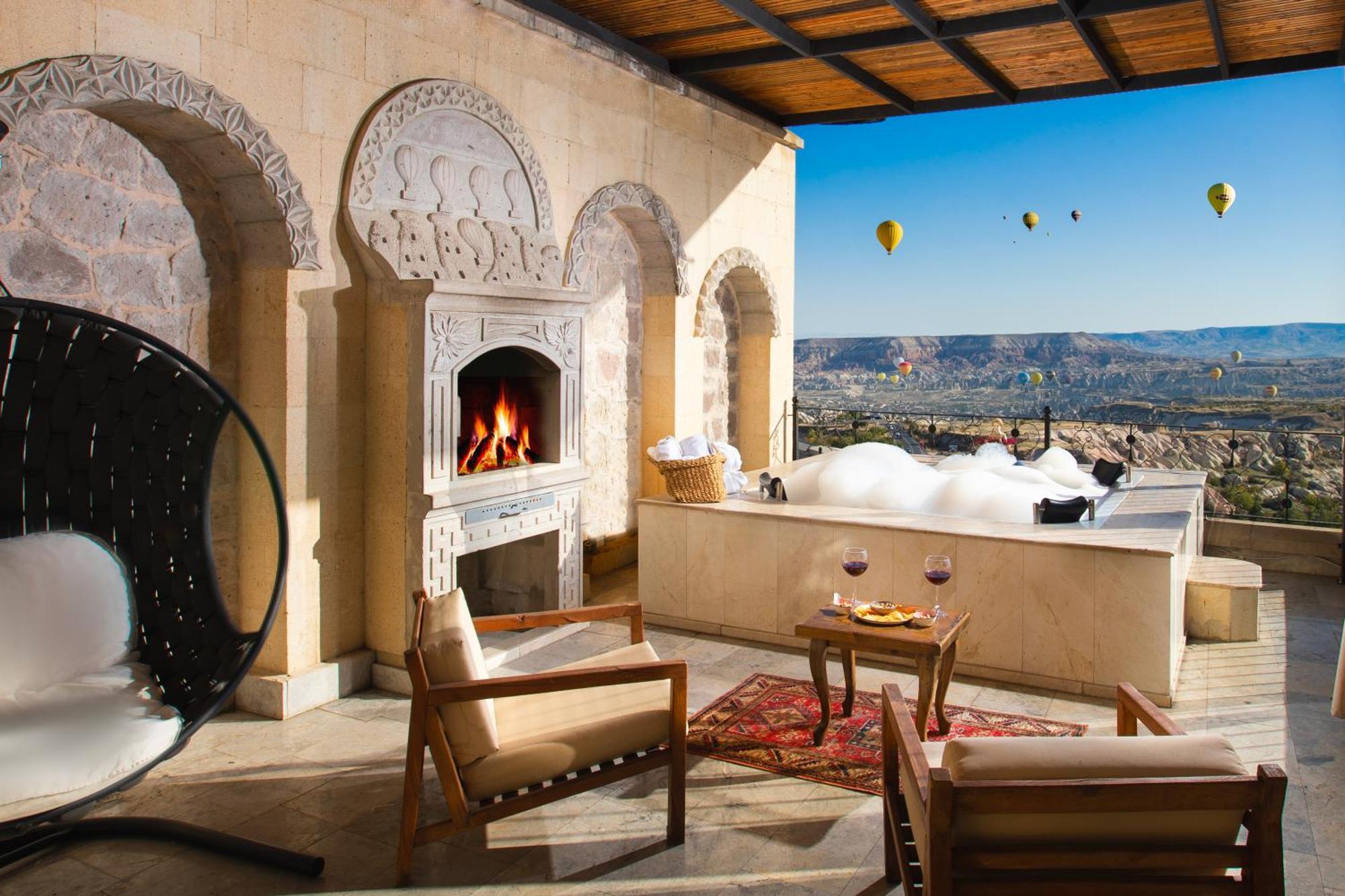 Simera In Cappadocia - Special Class - Best View Rooftop أُتْشيسار المظهر الخارجي الصورة